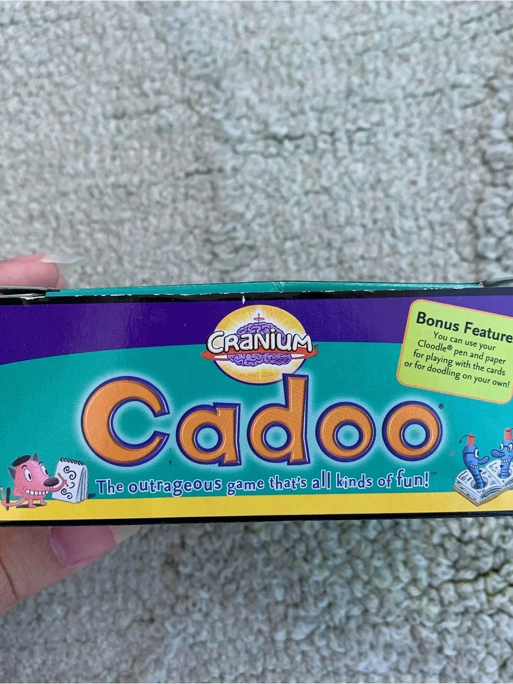 Vintage 2005 Burger King Kids Meal Toy Cranium Cadoo Mini Board Game (Complete)